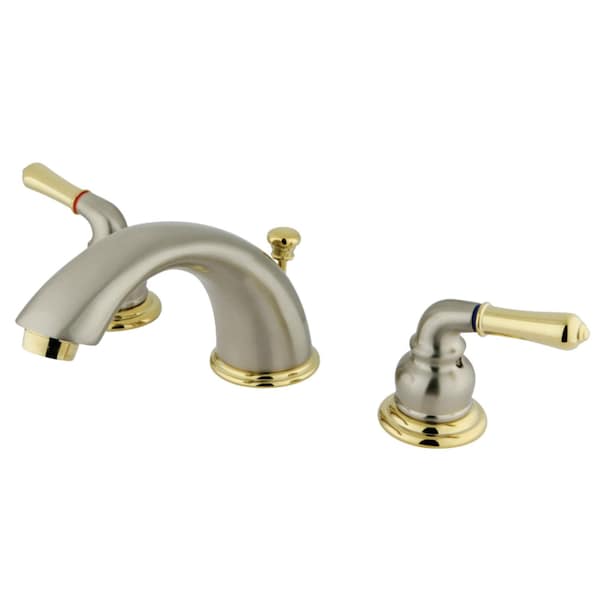 KB969 Magellan Widespread Bathroom Faucet W/Retail Pop-Up, Nickel/Brass